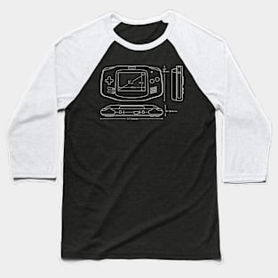 Retro Handheld Dimensions Baseball T-Shirt